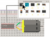 AutoFritz: Autocomplete for Prototyping Virtual Breadboard Circuits